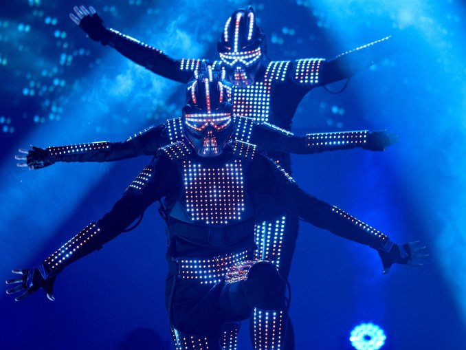 Пиксельное (световое) шоу Ханаби