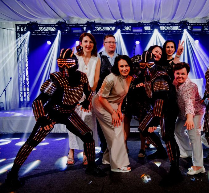 Пиксельное (световое) шоу Ханаби