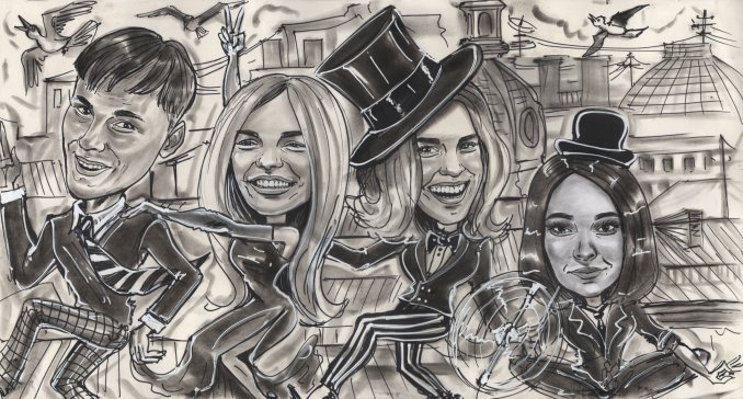 Художник-шаржист на новогодние корпоративы