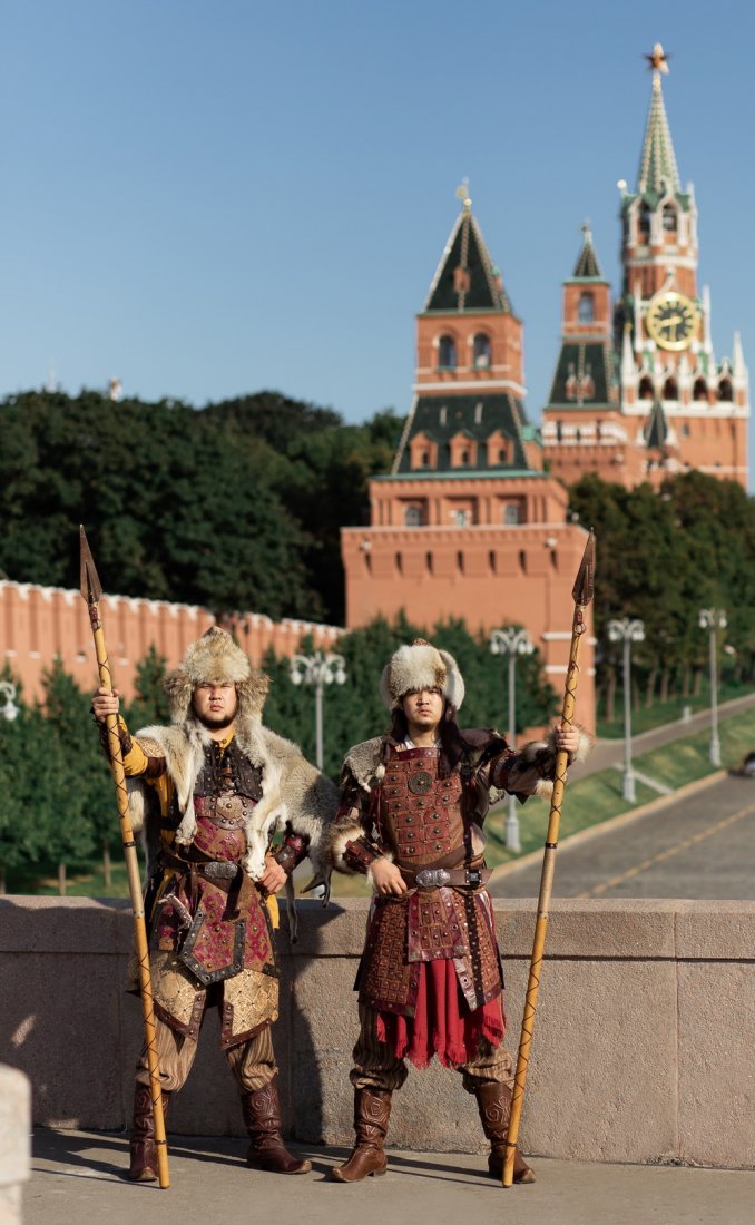 Казахские Батыры в Москве. Kazakh warriors