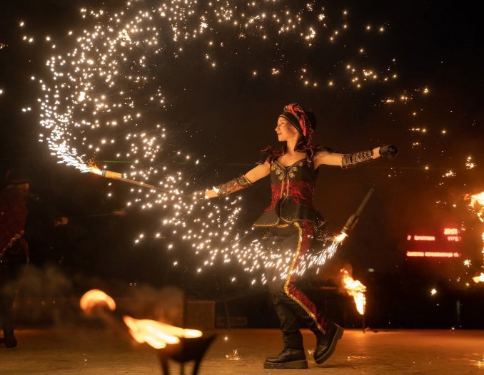 Фаер шоу на мероприятие