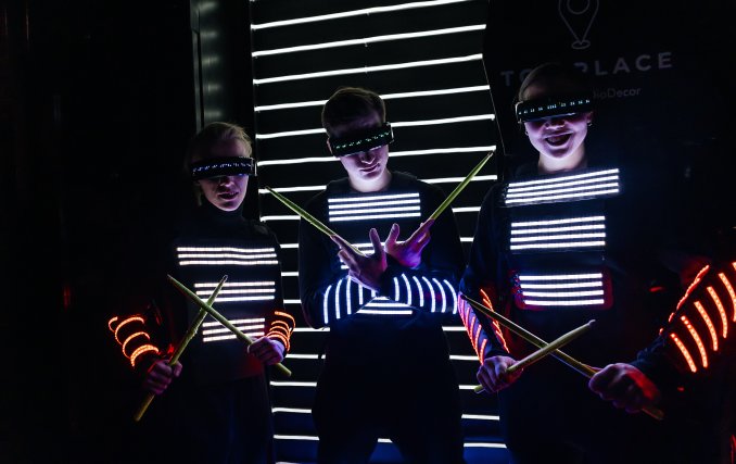 Световое шоу барабанщиков ДРАЙВ БИТ