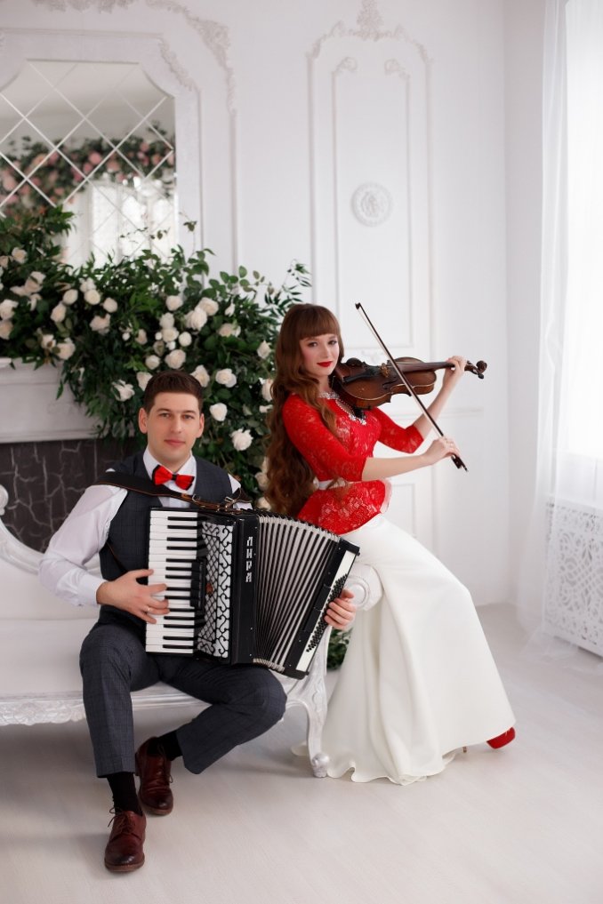 Скрипка + Аккордеон *Музыканты на праздник Томск *Иван и Екатерина Гейль